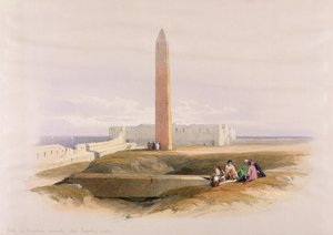 Obelisco em Alexandria, comumente chamado de agulha de Cleópatra, do Egito e Nubia, Vol.1